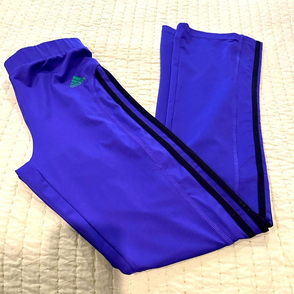 Adidas Climalite purple, long sweat pants, girls size 16